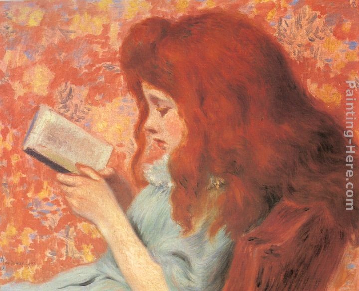 Federigo Zandomeneghi Young Girl Reading